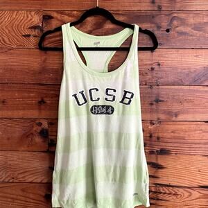 Soffe Lime Green UCSB Razorback Tank Top Medium